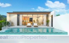 New 3-Bed Contemporary Sea View Pool Villas, Bo Phut